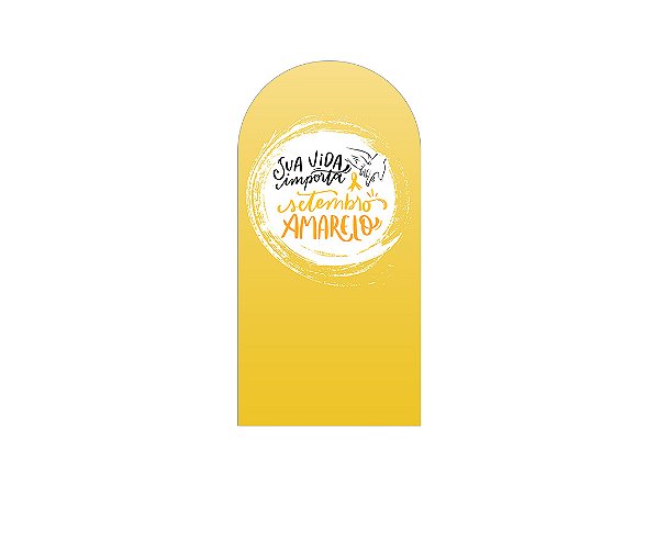 Painel De Festa Romano 1,00x2,00- Setembro Amarelo Mãos 015
