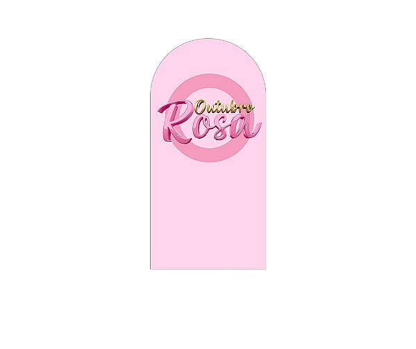 Painel De Festa Romano 1,00x2,00- Outubro Rosa Circulo 020