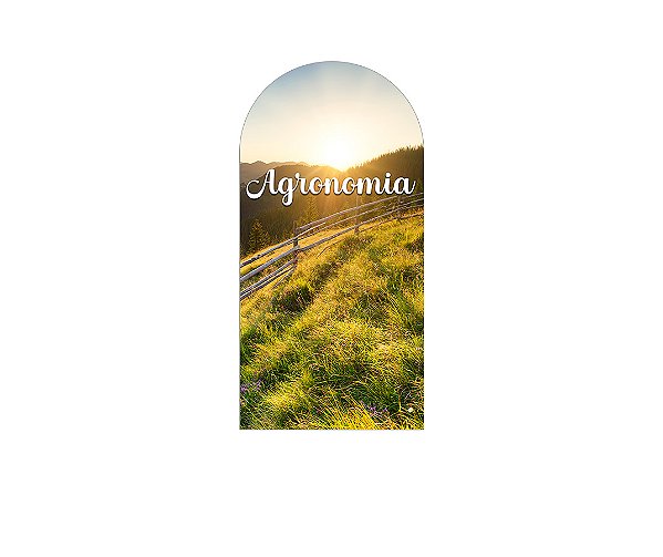 Painel De Festa Romano 1,00x2,00- Profissão Agronomia Paisagem 020