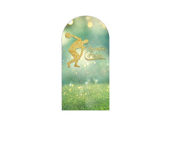 Painel De Festa Romano 1,00x2,00- Profissão Educação Fisica Verde 031