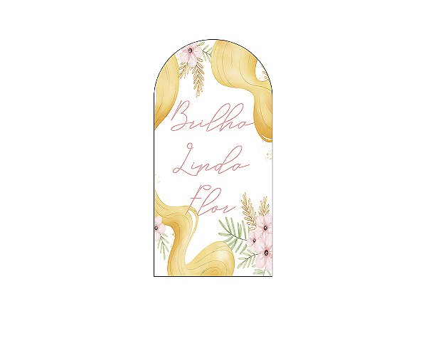 Painel De Festa Romano 1,00x2,00- Brilha Linda Flor Princesa 002