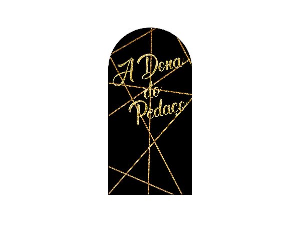 Painel De Festa Romano 1,00x2,00-  A Dona do Pedaço Efeito Glitter Dourado 004