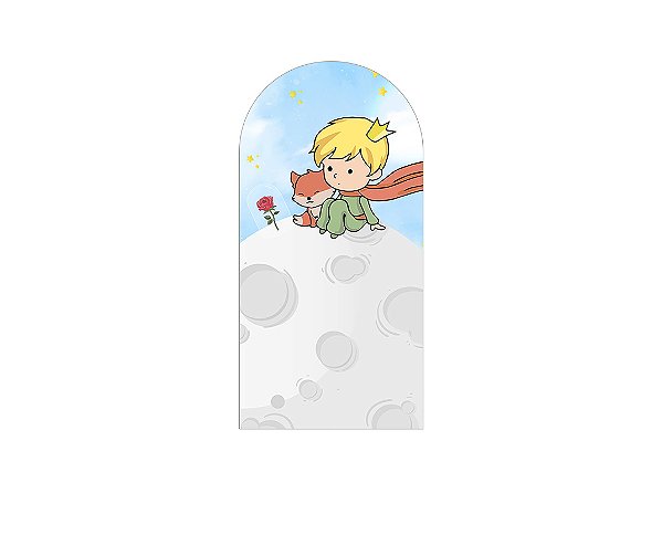 Painel De Festa Romano 1,00x2,00- Pequeno Príncipe Loiro Cute 012
