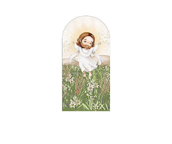 Painel De Festa Romano 1,00x2,00- Páscoa Jesus Cristo 016