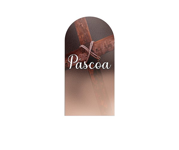 Painel De Festa Romano 1,00x2,00- Páscoa Cruz Cristã 024
