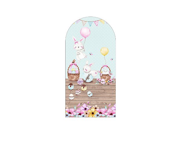 Painel De Festa Romano 1,00x2,00- Páscoa Doces Ovos 028