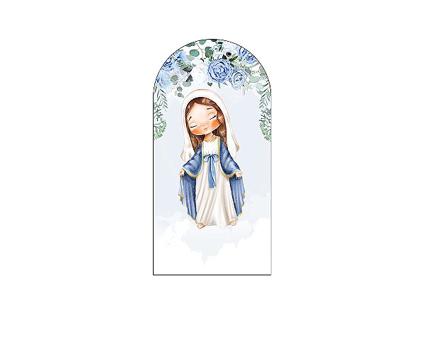 Painel De Festa Romano 1,00x2,00- Santa Nossa Senhora das Graças Cute 012