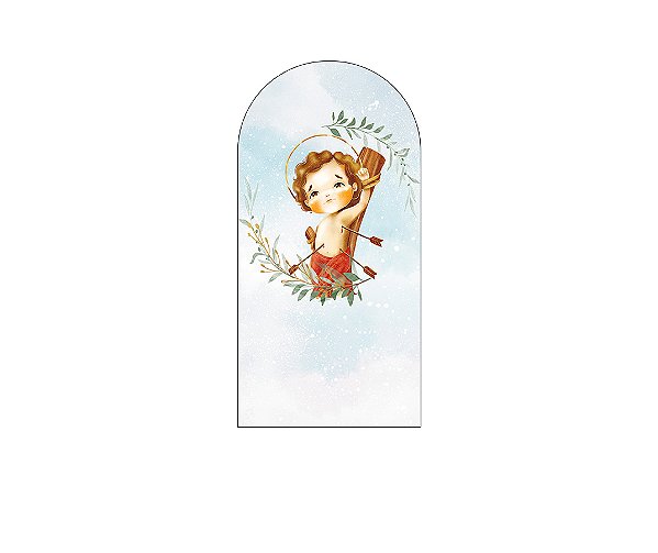 Painel De Festa Romano 1,00x2,00- São Sebastião Azul Católico 038