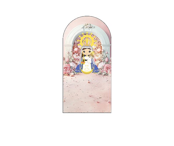 Painel De Festa Romano 1,00x2,00- Santa Nossa Senhora da Candelária Cute 039