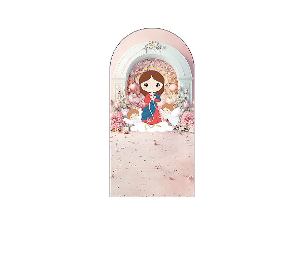 Painel De Festa Romano 1,00x2,00- Santa Nossa Senhora Desatadora dos Nós Cute 042
