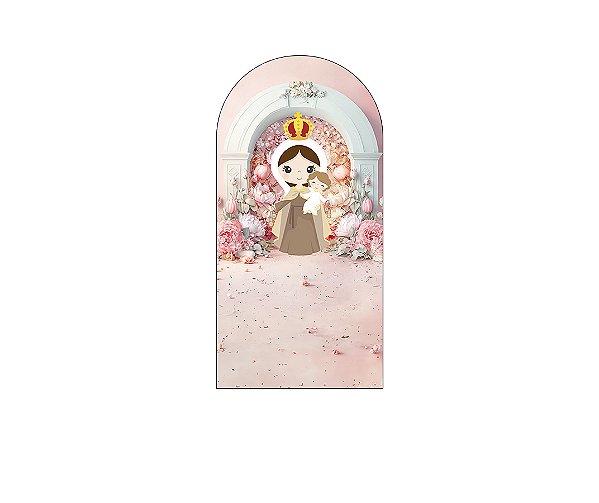 Painel De Festa Romano 1,00x2,00- Santa Nossa Senhora do Carmo Cute 043