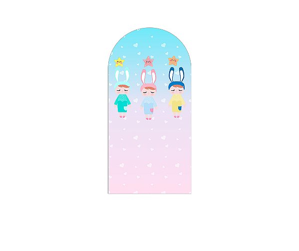 Painel De Festa Romano 1,00x2,00- Boneca Metoo Desenho Estrelas 012