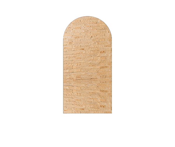 Painel De Festa Romano 1,00x2,00- Efeito Tijolinhos Bege Realista 008