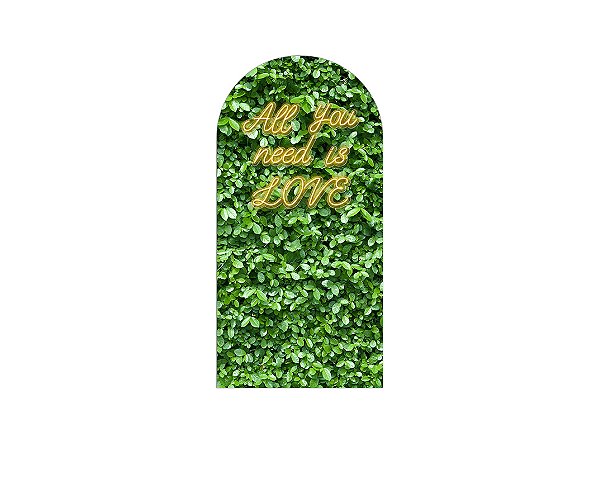 Painel De Festa Romano 1,00x2,00- Efeito Muro Inglês All You Need Is Love 019