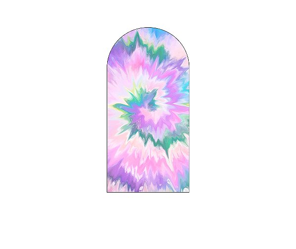 Painel De Festa Romano 1,00x2,00- Tie Dye Lilás 005