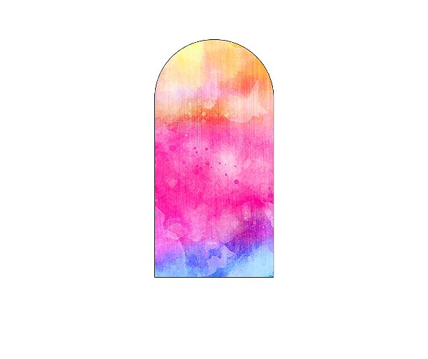 Painel De Festa Romano 1,00x2,00- Tie Dye Colorido 009