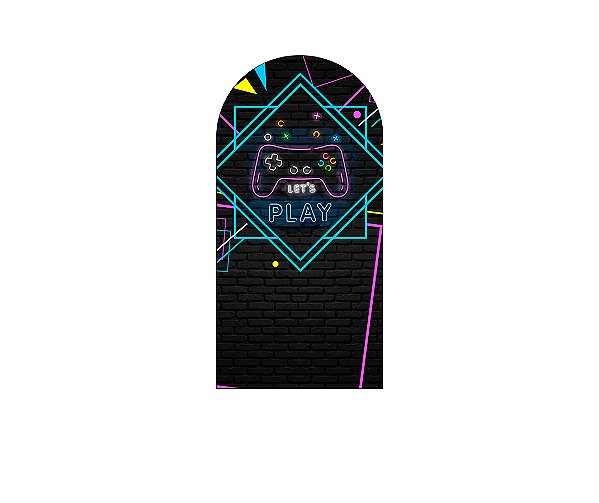 Painel De Festa Romano 1,00x2,00-  Video Game Retro 001