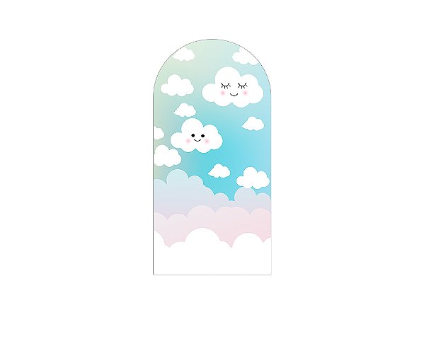 Painel Romano Veste Fácil 1,00x2,00 - Chuva de Amor Cute 004