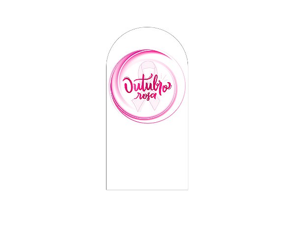 Painel Romano Veste Fácil 1,00x2,00 - Outubro Rosa Circulo Pink 006