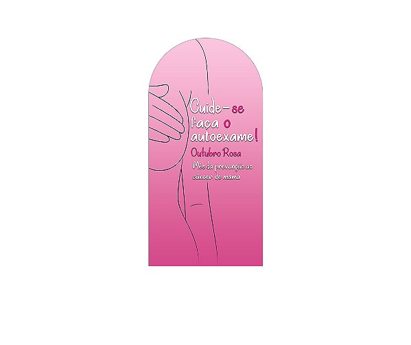 Painel Romano Veste Fácil 1,00x2,00 - Outubro Rosa Degradê 017