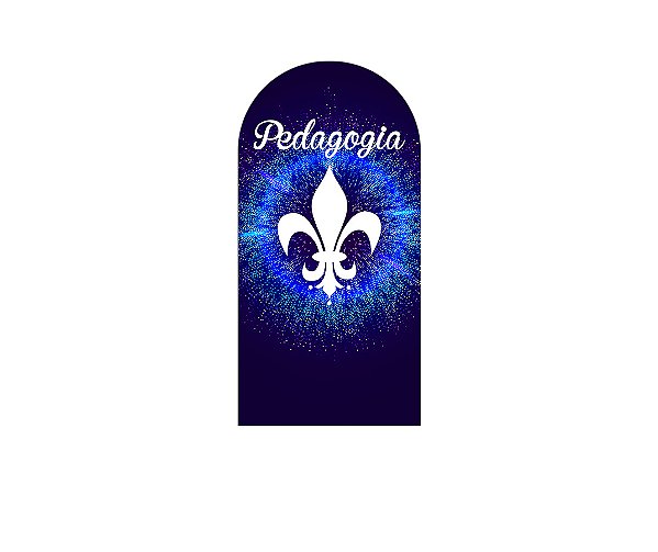Painel Romano Veste Fácil 1,00x2,00 - Profissão Pedagogia Azul 014