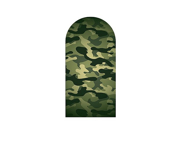 Painel Romano Veste Fácil 1,00x2,00 - Exército Estampa Camuflado 033