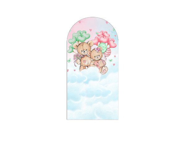 Painel Romano Veste Fácil 1,00x2,00 - Revelação Ursinhos 006