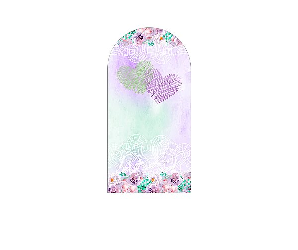 Painel Romano Veste Fácil 1,00x2,00 - Revelação Corações 036