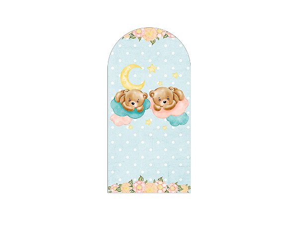 Painel Romano Veste Fácil 1,00x2,00 - Ursinhos Revelação Cute 040