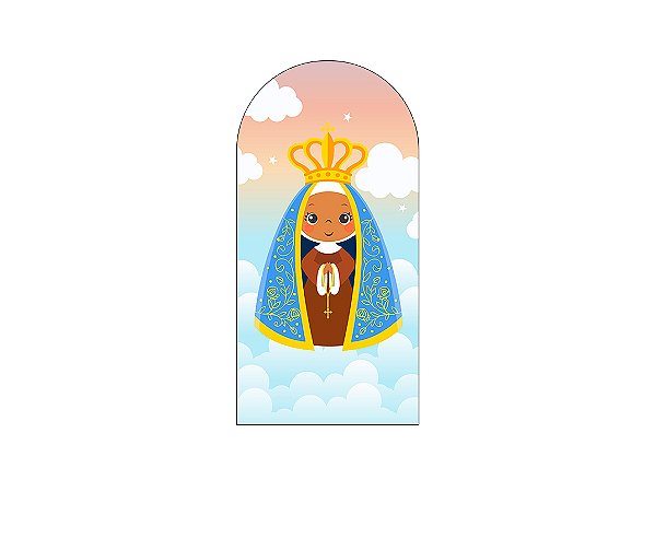 Painel Romano Veste Fácil 1,00x2,00 - Nossa Senhora Cute Céu 002