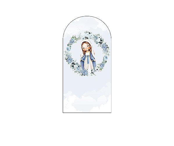 Painel Romano Veste Fácil 1,00x2,00 - Santa Nossa Senhora das Graças Azul 013