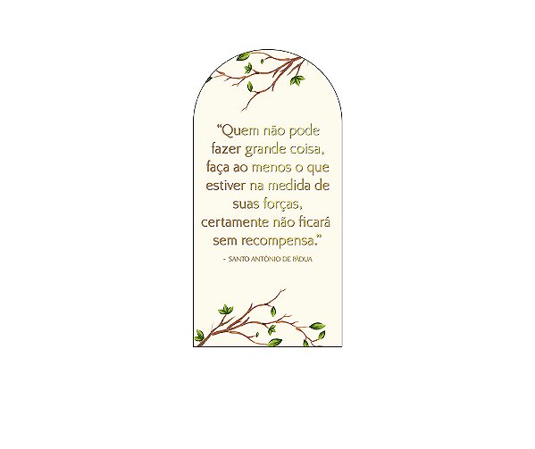 Painel Romano Veste Fácil 1,00x2,00 - Galhos e Folhagens Santo Antônio de Pádua 030