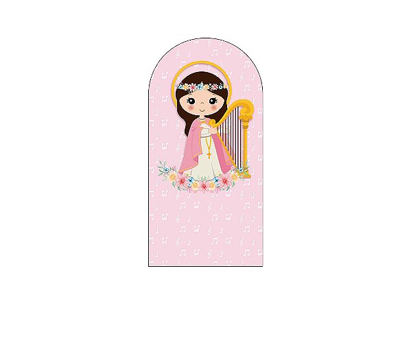 Painel Romano Veste Fácil 1,00x2,00 - Santa Cecília Rosa 034