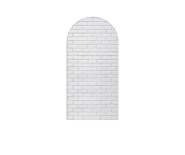 Painel Romano Veste Fácil 1,00x2,00 - Efeito Tijolinhos Brancos 009