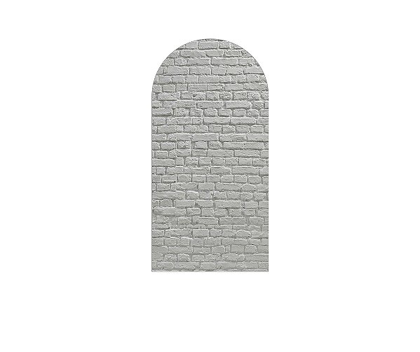 Painel Romano Veste Fácil 1,00x2,00 - Efeito Tijolinhos Branco Realista 012