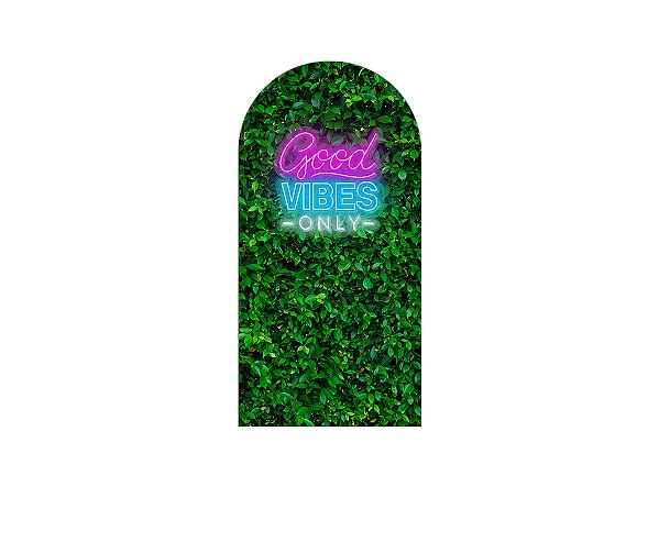 Painel Romano Veste Fácil 1,00x2,00 - Efeito Muro Inglês Good Vibes Only 025