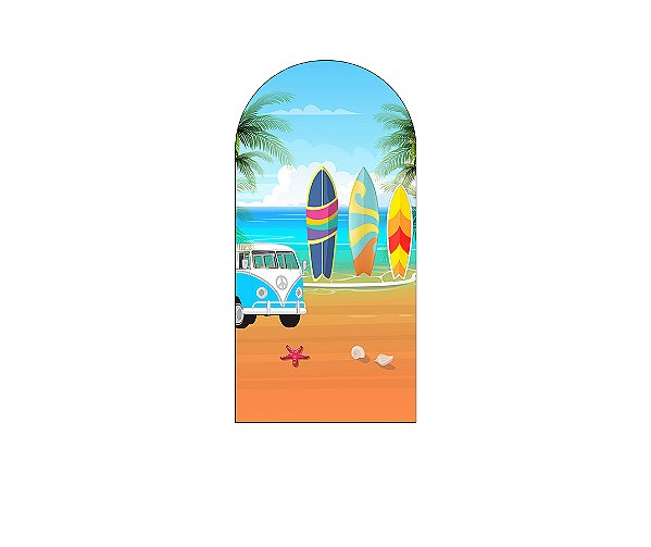 Painel Romano Veste Fácil 1,00x2,00 - Praia Beach Surf 008
