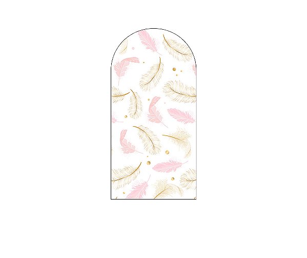 Painel Romano Veste Fácil 1,00x2,00 - Tropical Penas Aquarela 012