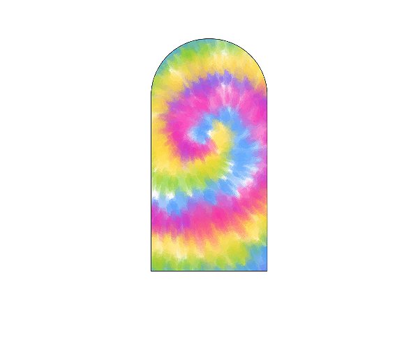 Painel Romano Veste Fácil 1,00x2,00 - Tie Dye Colorido 001
