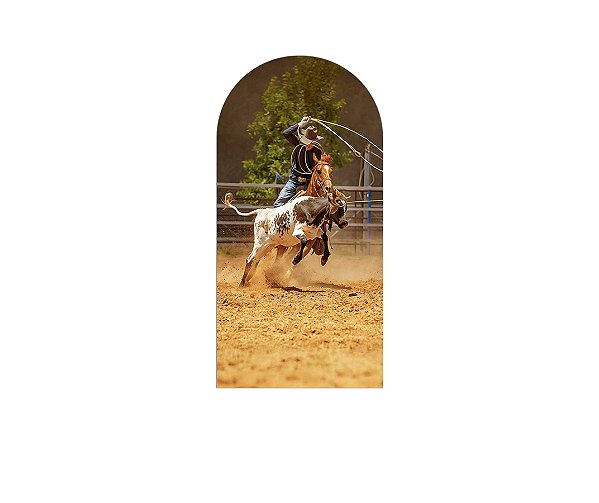 Painel Romano Veste Fácil 1,00x2,00 - Cowboy Vaquejada Realista 013