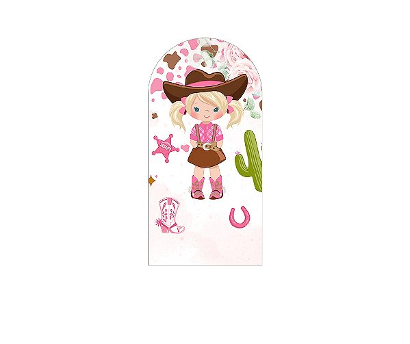 Painel Romano Veste Fácil 1,00x2,00 - Boiadeira Cute Floral 023