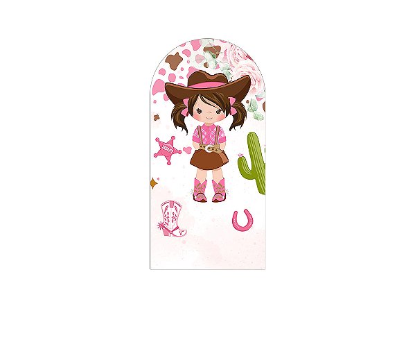 Painel Romano Veste Fácil 1,00x2,00 - Boiadeira com Flores 025