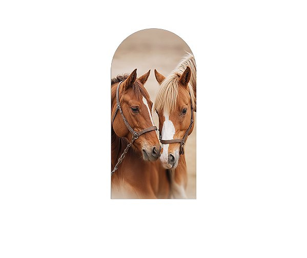 Painel Romano Veste Fácil 1,00x2,00 - Country Cavalos Realistas 043