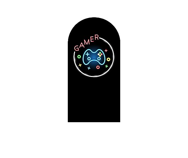 Painel Romano Veste Fácil 1,00x2,00 - Efeito Neon Gamer 013