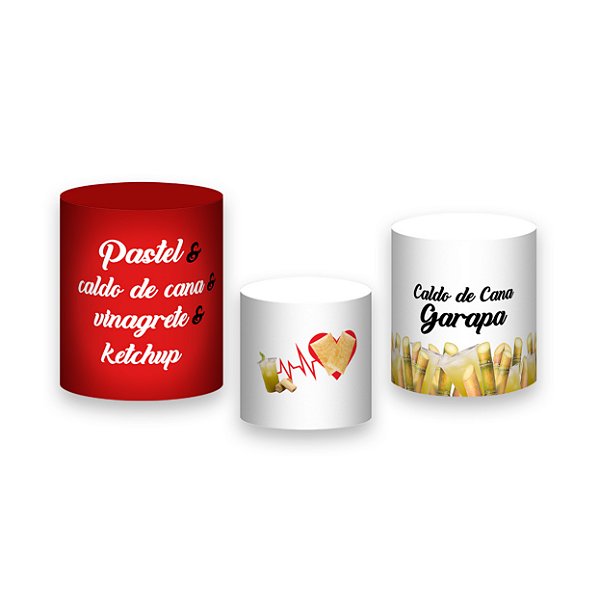 Trio De Capas De Cilindro - Pastel e Caldo de Cana 012