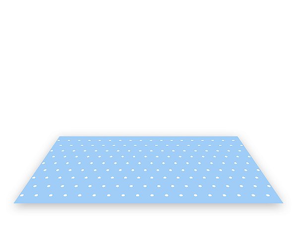 Painel De Festa Tapete Em Lona 2,50x1,35 - Azul com Poás 107