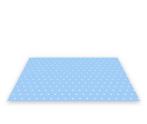 Painel De Festa Tapete Em Lona 2,50x1,35 - Azul com Poás Pequenas 109