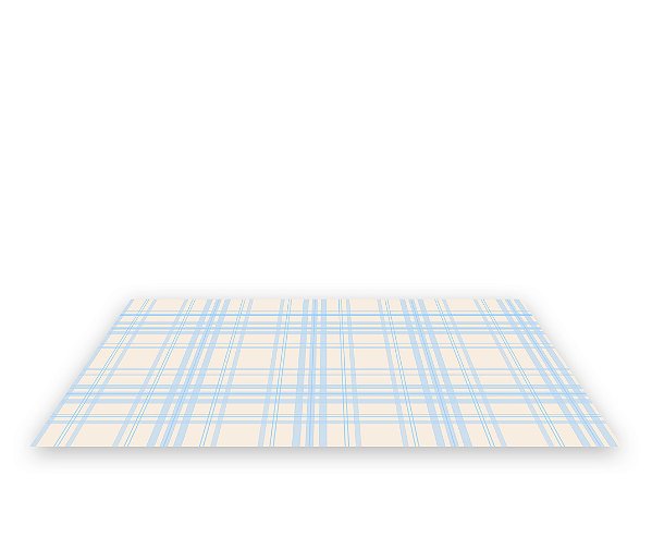 Painel De Festa Tapete Em Lona 2,50x1,35 - Xadrez Azul e Bege 157
