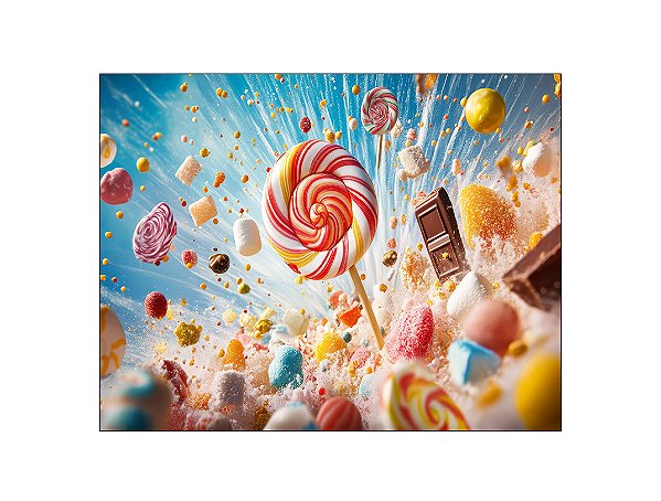 Fundo Fotográfico 1,55 x 1,20 - Doces Açucarados 010