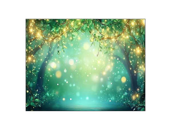 Fundo Fotográfico 1,55 x 1,20 - Floresta com Efeito de Luzes 192